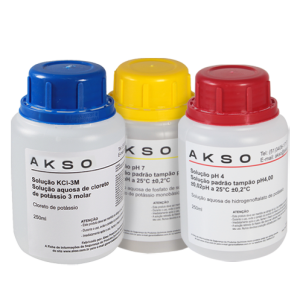 Combo Soluções - pH4, pH7 e KCl