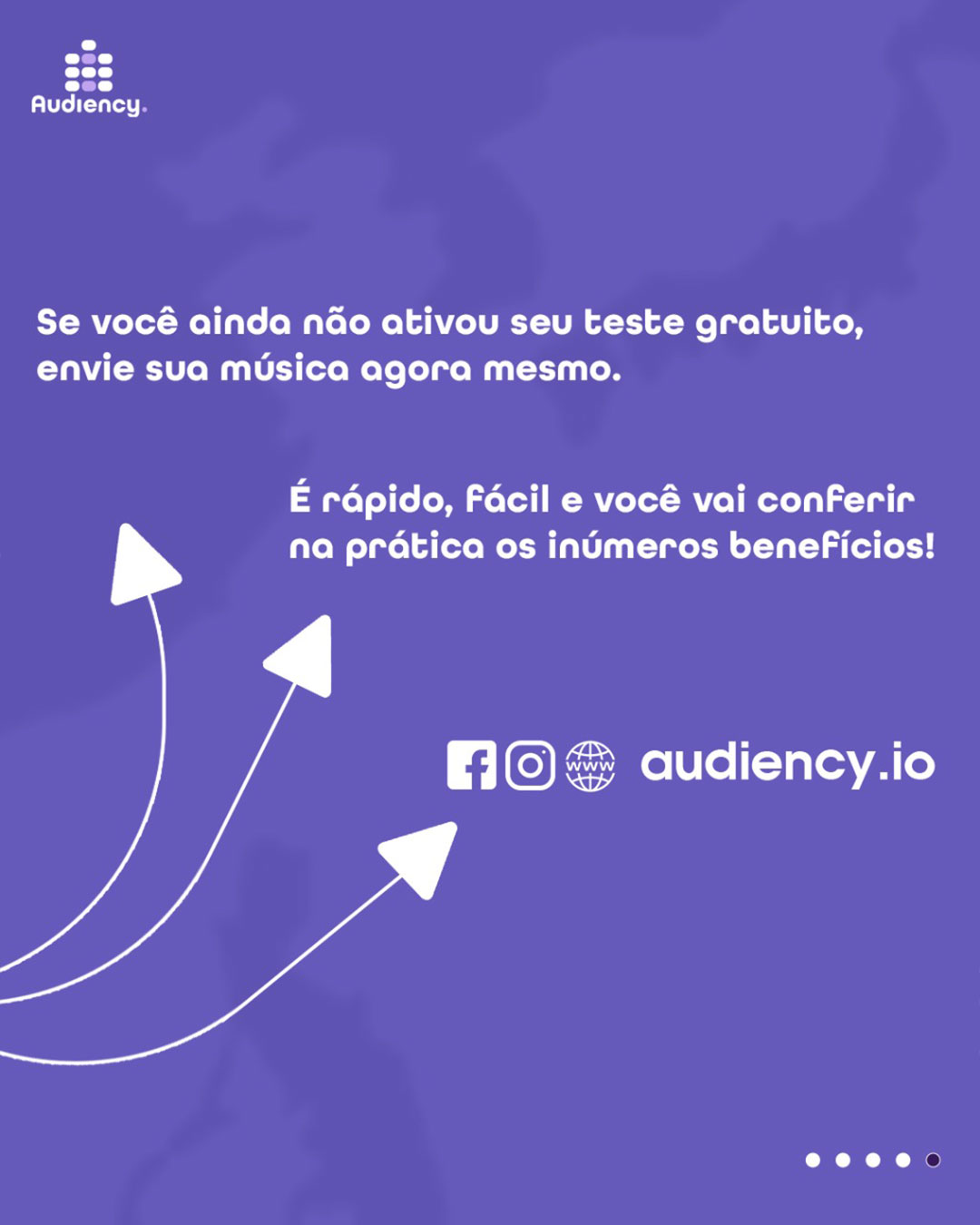 passo a passo teste gratuito audiency