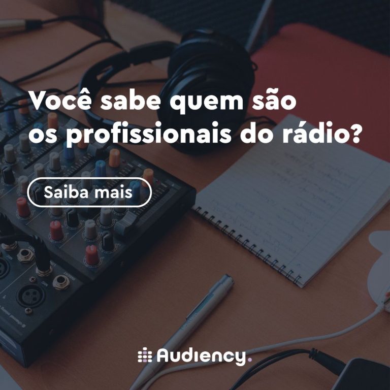 Você sabe quem são os profissionais do rádio