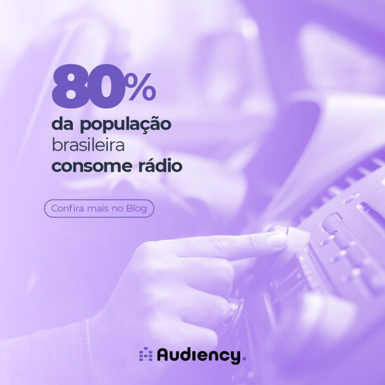 80% da população brasileira ouve rádio - entenda a importância e como monitorar a publicidade no meio pela audiency