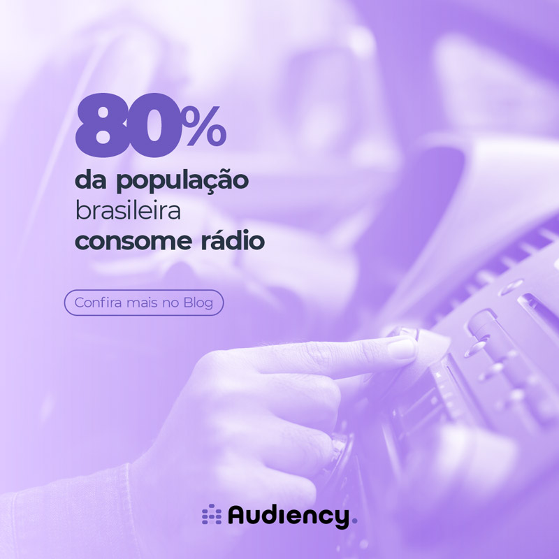 80% da população brasileira ouve rádio - entenda a importância e como monitorar a publicidade no meio pela audiency