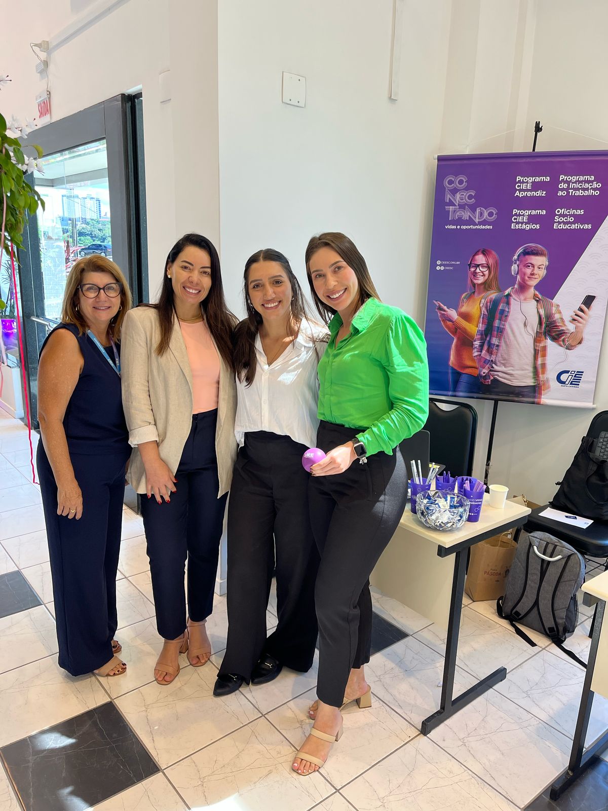 Equipe CIEE-SC em evento de mulheres na contabilidade