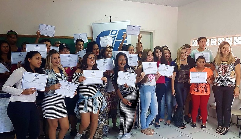 Cerca de 40 jovens foram beneficiados pelo Programa.