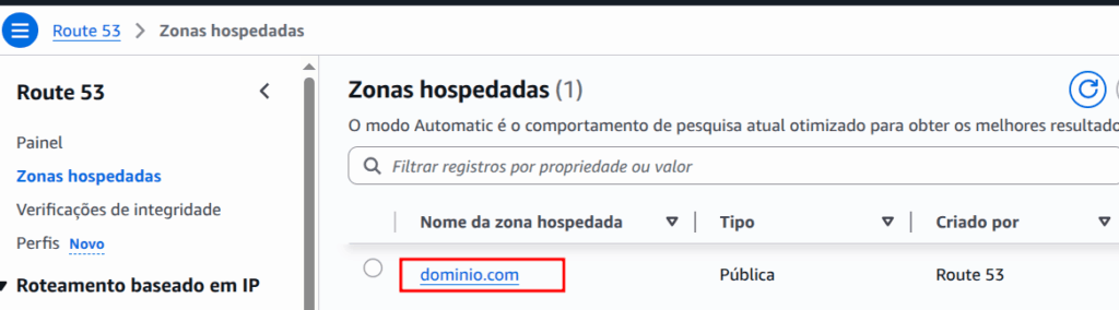 Acessar seu domínio