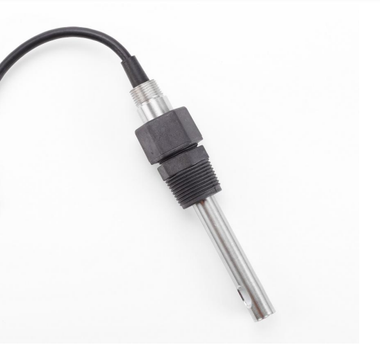 Sensor de condutividade elétrica da solução com sonda e conexão roscada