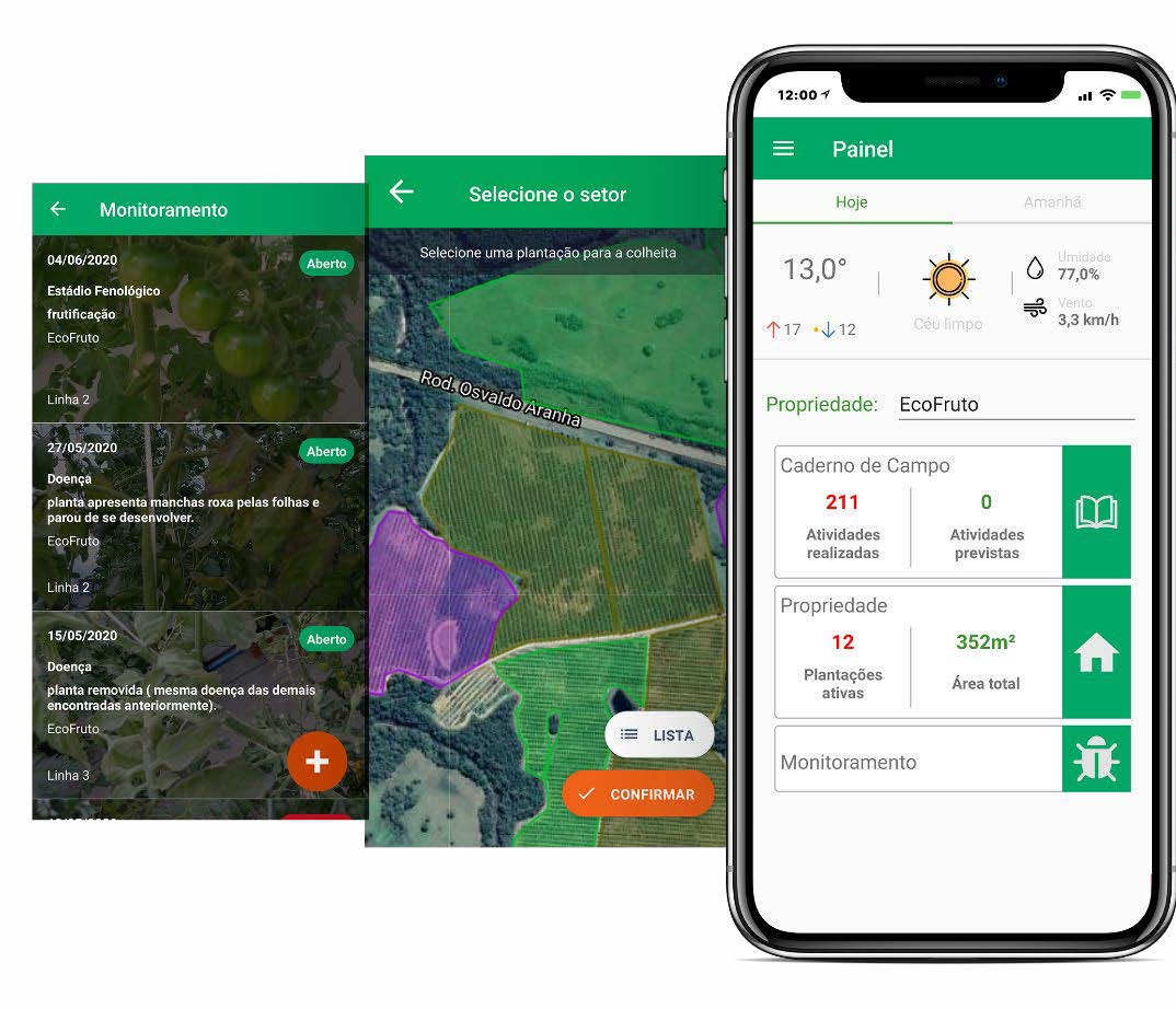 Plataforma DEMETRA em computador e celular