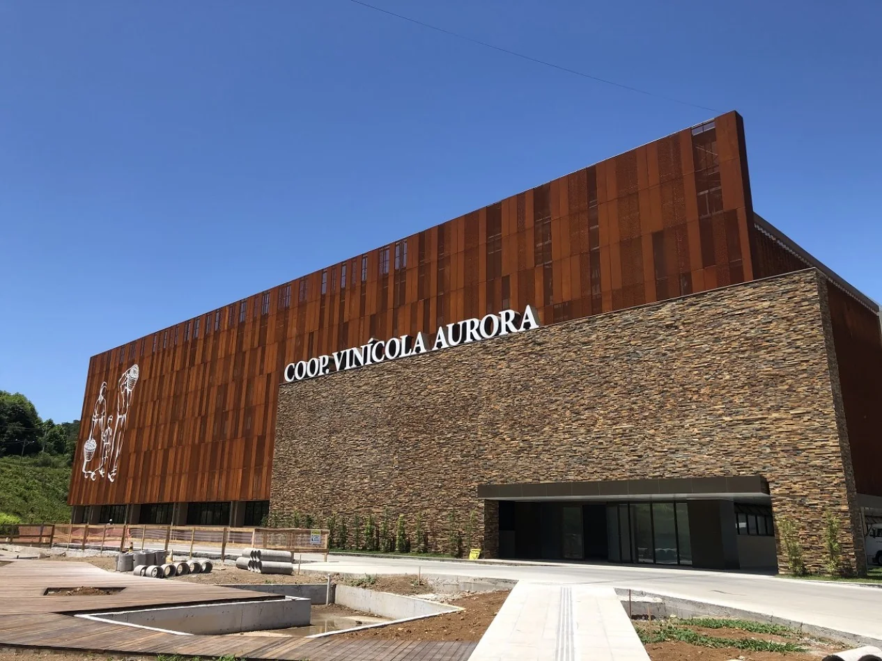 Sede da Vinícola Aurora, cliente do DEMETRA Integrador