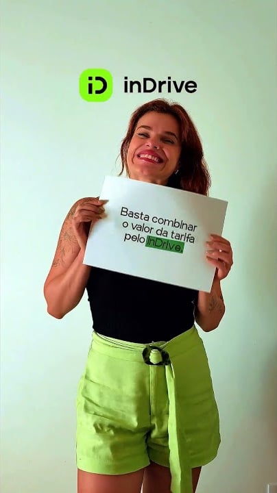 Conteúdo UGC YouTube Shorts para a InDrive