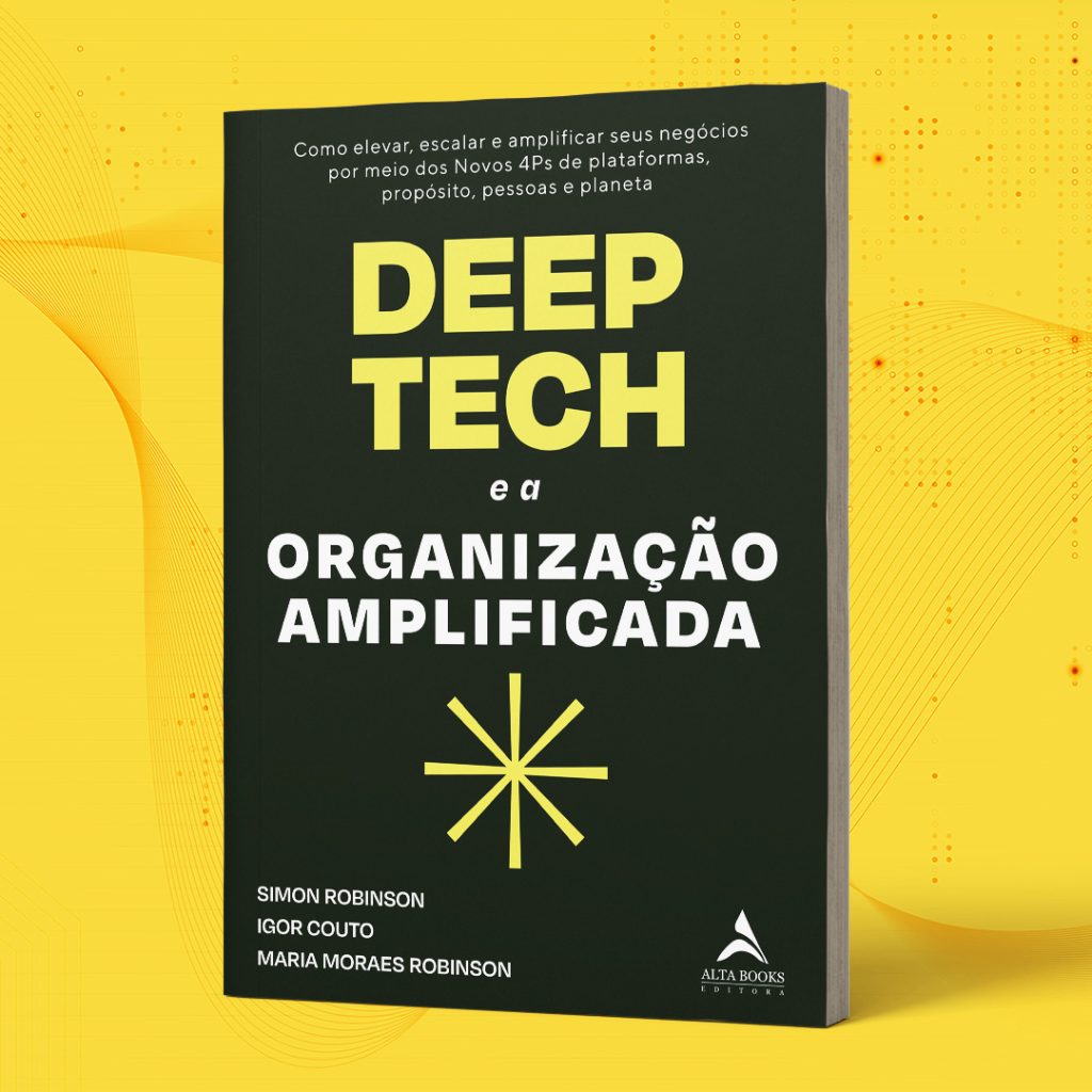 A capa do livro Deep Tech e a Organização Amplificad