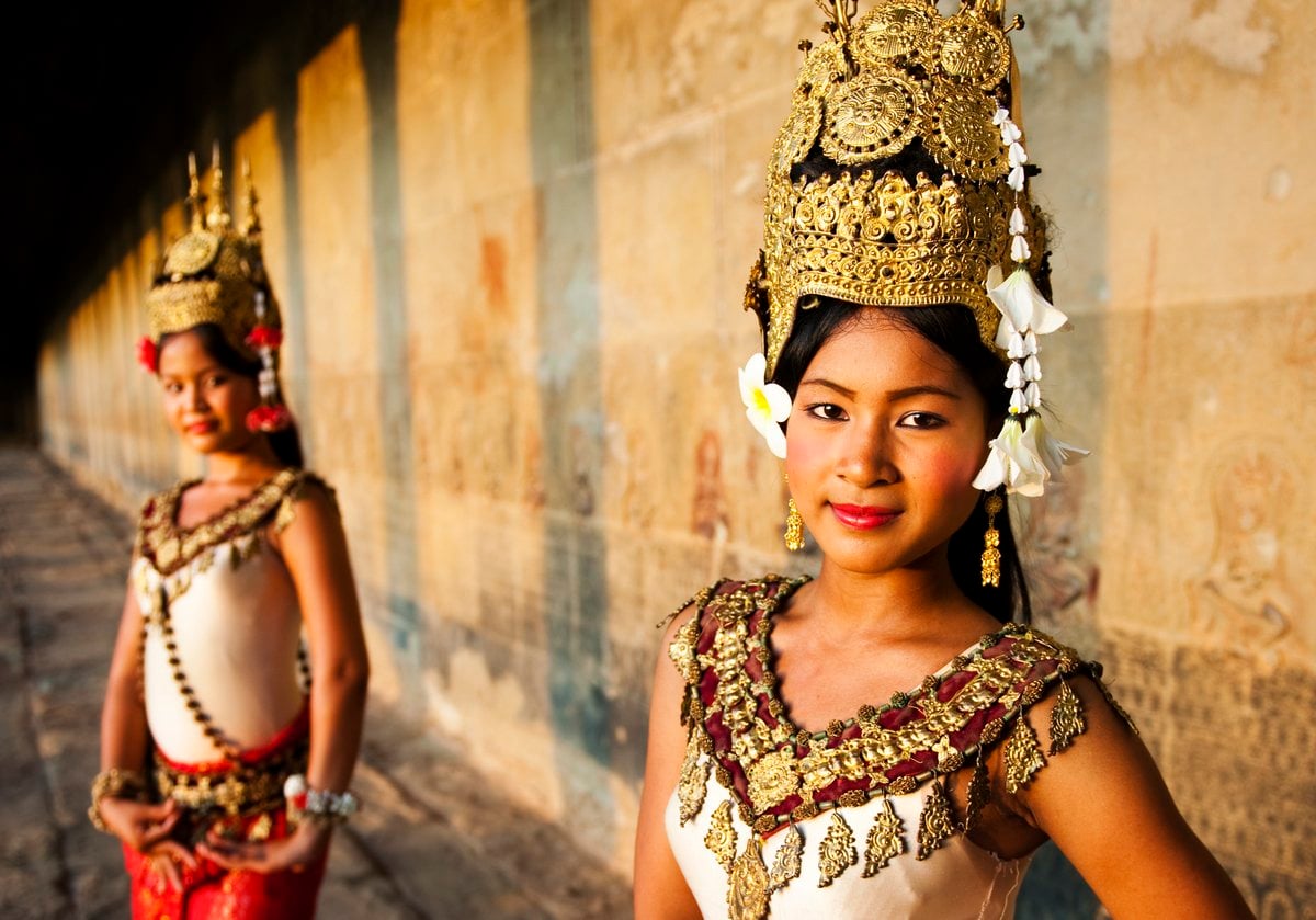 Traditional Aspara Dancers Siem Reap Concept