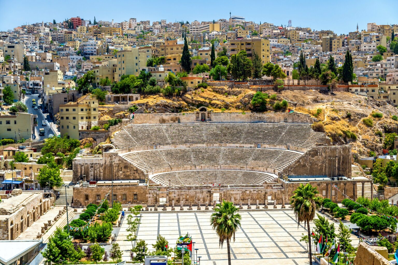 View on Roman Theater in Amman - Jordan