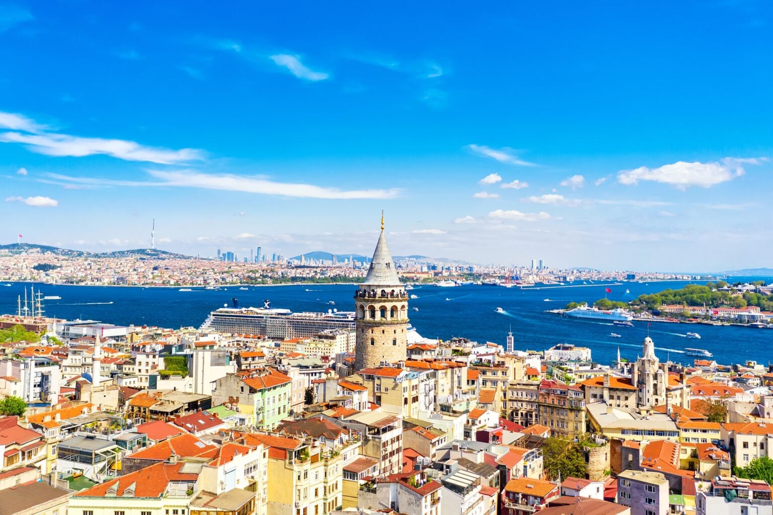 Aerial drone view of Galata Tower with cruise liner in Istanbul, Turkey. Summer sunny day. SSUCv3H4sIAAAAAAAACnRSPU/DMBDdkfgPkWcqEsckLSMTA2JhRAyX2G2sOnblDxBC/e+cnboYVDb73fM7v3f3dX1VVWQAJ0dyX33FG96lUsF5C14ajXB9c8Kt0FzYEnm3bVeXgODSGytBleAAfpw0zAJBHZSK8DEVifPggxOu6M6tgNl5mejNWUPunDfj/jAZb2KhEBnBix12/SWTTb0u9yoXUhFfYIk8BKm41Dt3+wSaz2D3jtwUNBeGSHuU2NrKsRoyn2TS8oN/5J/RmxWXFF/2nz8Sy+EtO4Wd0ONndHIsPFqhBCxBvS5Usv/wws7J84kEgUtTZPBuRlCR0BZKB3SCHopnxk9prPnZaIL2Nn6B5M8TZcwBBhVnskVNkfEJnEM6z3g5loCxzUUfbXwycFIlHOcWr01LN13frxltu+au73Glyu2YUvwpkVPTcFAGuIhNz7H/2ZvujrY1q9d5gS6t0MKhPV0oZdyJKHkZroztiGhZw3rarzpGhxXjm3o1sC1bCU5pA2yLBjoc7fEbAAD//wMAdWwcQ1oDAAA=