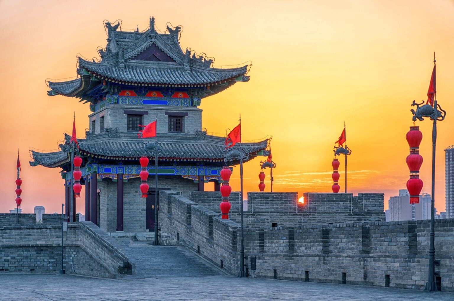 8° DIA - MURALHA ANTIGA DE XI'AN - AdobeStock_1659346934