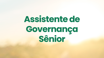 Vaga Assistente de Governança Sênior
