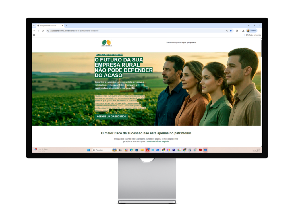 Página do serviço de Sucessão da Safras & Cifras