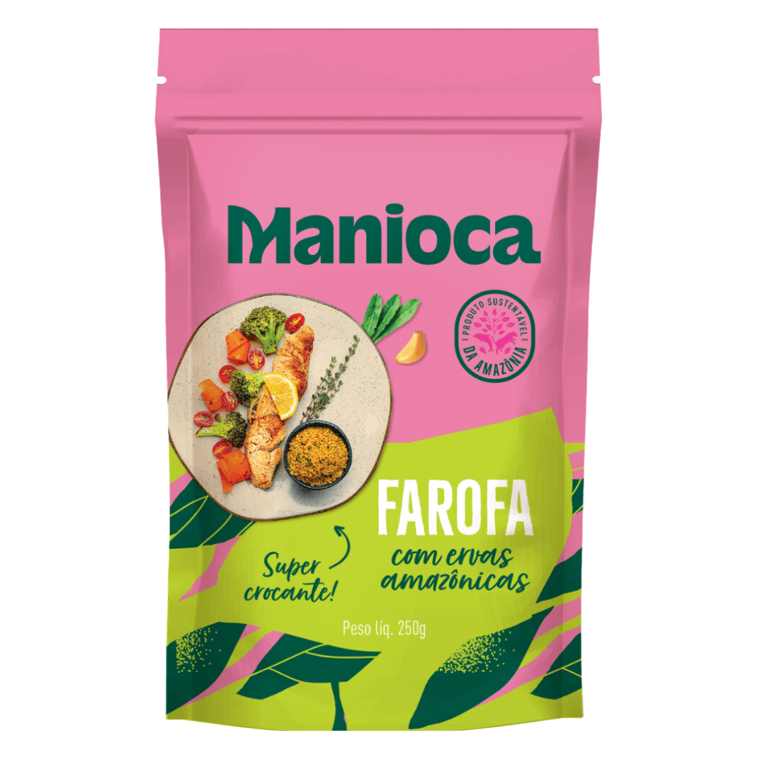 farofa com ervas amazônicas manioca