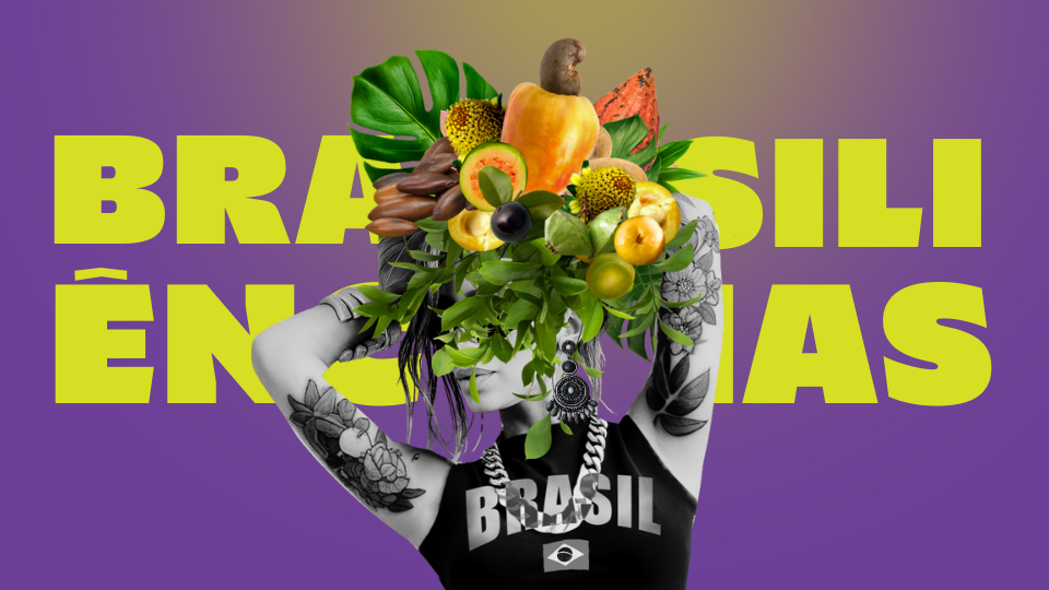 brasiliências, mulher com frutas na cabeça