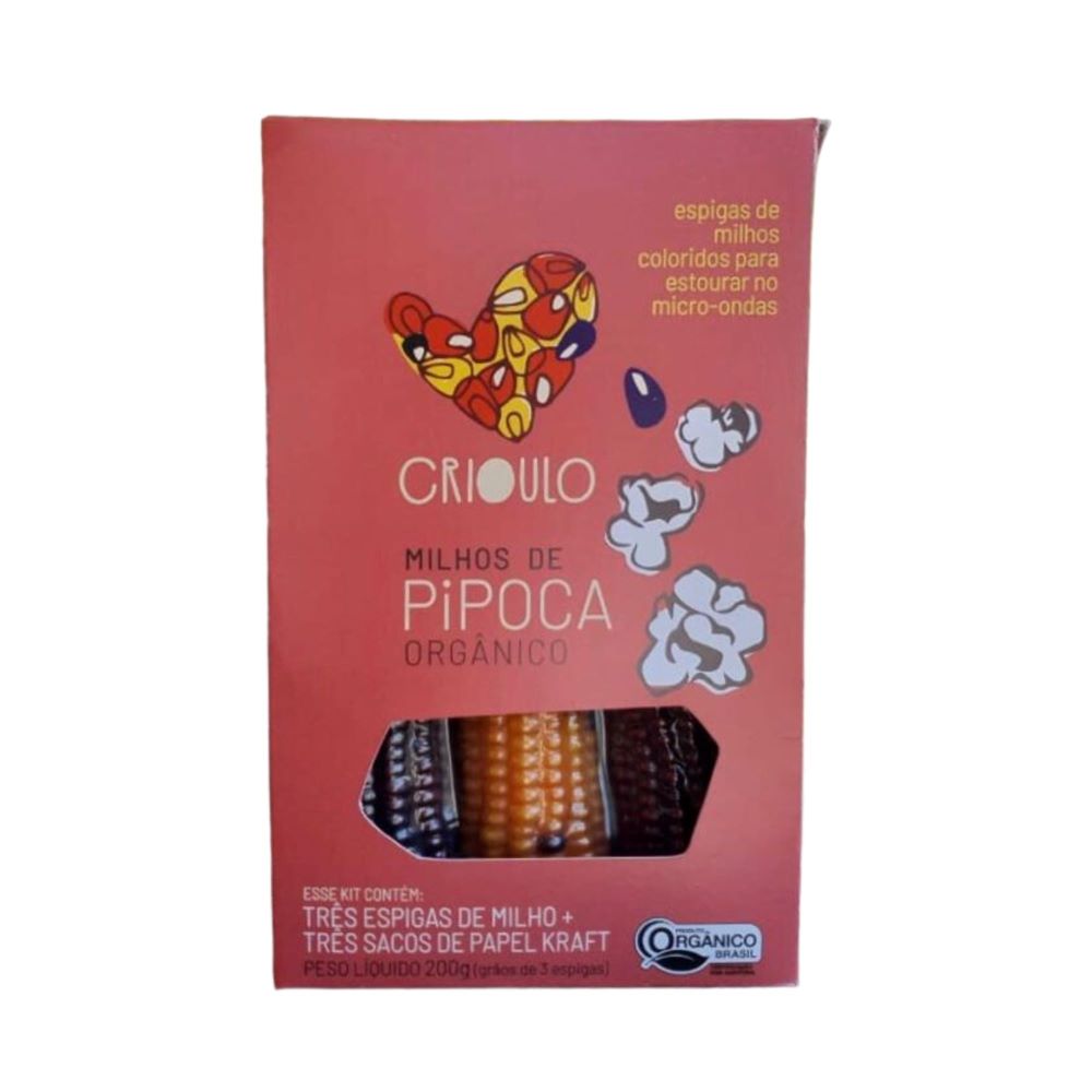 milho para pipoca projeto crioulo