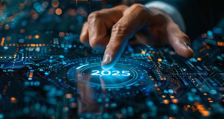 Happy New Year 2025 Career Planning Concept